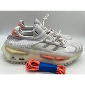 Adidas Women's NMD S1 Low Shoes Coral White HQ4465 Size 9 NWT